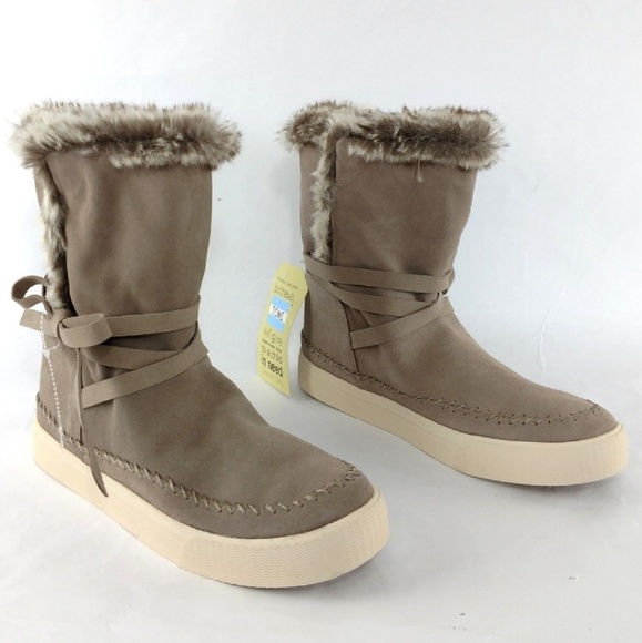 TOMS Vista Pull On faux fur waterproof Boot 6.5 - Picture 7 of 7